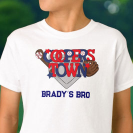 Persoonlijk Cooperstown Brother T-shirt Patriotisc