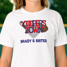 Persoonlijk Cooperstown Zus T-shirt Patriotisch