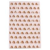 Persoonlijk Coquette Croissant Roze Lint Medium Cadeauzakje (Voorkant)