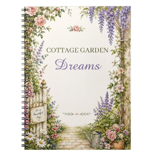Persoonlijk Cottage Garden Dreams Notitieboek (Voorkant)