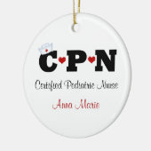 Persoonlijk CPN verpleegkundige Ornament (Links)