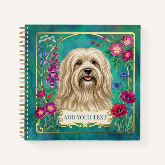 Persoonlijk Crème Lhasa Apso Notitieboek (Voorkant)