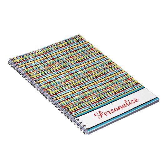 Persoonlijk crisscross-patroon notitieboek (Rechterzijde)