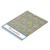 Persoonlijk crisscross-patroon notitieboek (Linkerzijde)
