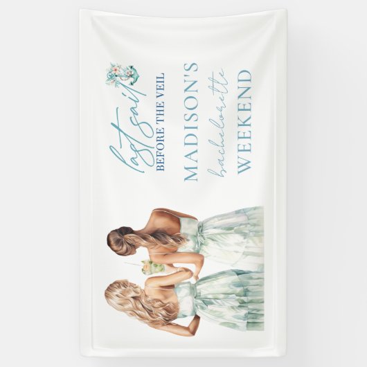 Persoonlijk Cruise Afscheidscadeau Feest Spandoek (Verticaal)