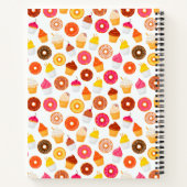 Persoonlijk Cupcake Donut Bakrecept Notitieboek (Achterkant)