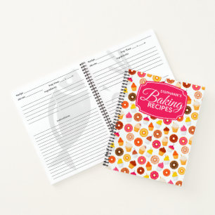 Persoonlijk Cupcake Donut Bakrecept Notitieboek