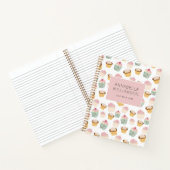 Persoonlijk Cupcake-patroon Notitieboek (Binnen)