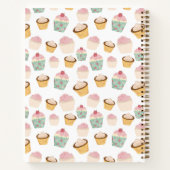 Persoonlijk Cupcake-patroon Notitieboek (Achterkant)