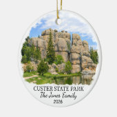 Persoonlijk Custer State Park Aangepast South Dako Keramisch Ornament (Links)