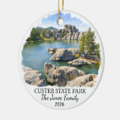 Persoonlijk Custer State Park Aangepast South Dako Keramisch Ornament (Links)