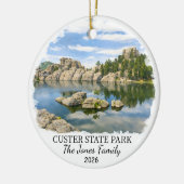 Persoonlijk Custer State Park Aangepast South Dako Keramisch Ornament (Links)