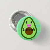 Persoonlijk Cute Avocado Guacamole Lover Ronde Button 3,2 Cm (Voorkant /achterkant)