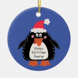 Persoonlijk Cute Penguin Keramisch Ornament