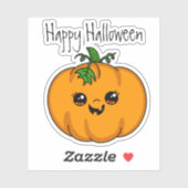 Persoonlijk Cute Pumpkin Halloween Sticker (Vel)
