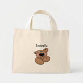 Persoonlijk Cute Teddy Bear Mini Tote Bag (Voorkant)