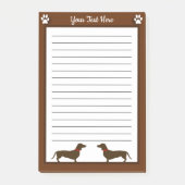 Persoonlijk Dachshund - Doxie Puppy Dog Post-it® Notes (Voorkant)