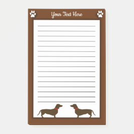 Persoonlijk Dachshund - Doxie Puppy Dog Post-it® Notes