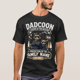 Persoonlijk Dadcoon Familie Wasbeer Papa T-shirt