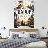 Persoonlijk Daddy You Are The Best Canvas Afdruk (Insitu (Slaapkamer))