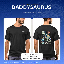 Persoonlijk Daddysaurus T-shirt