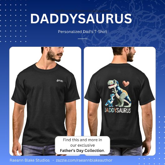Persoonlijk Daddysaurus T-shirt