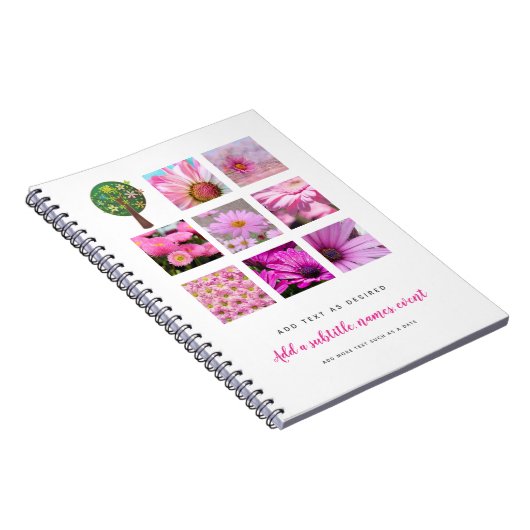 Persoonlijk dagboek VOEG FOTO'S en TEKST toe Notitieboek (Rechterzijde)