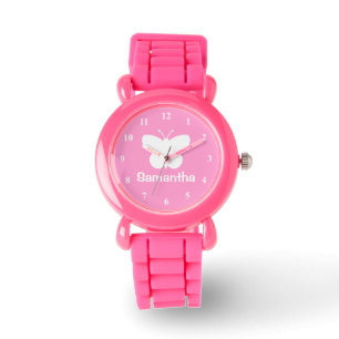 Persoonlijk dameshorloge vlindersilhouet horloge