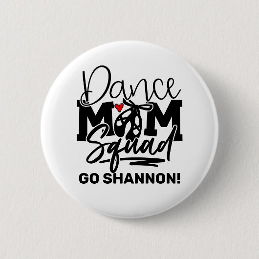 Persoonlijk Dance Mam Squad Ronde Button 5,7 Cm (Voorkant)