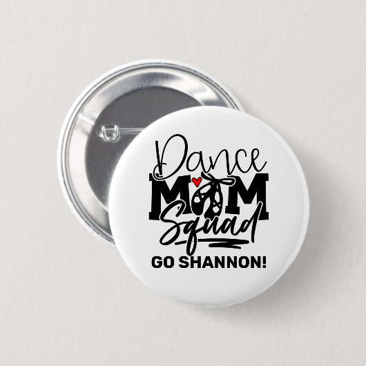 Persoonlijk Dance Mam Squad Ronde Button 5,7 Cm (Voorkant /achterkant)