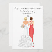 Persoonlijk Dank dat je mijn getuige bent geweest Kaart (Voorkant / Achterkant)