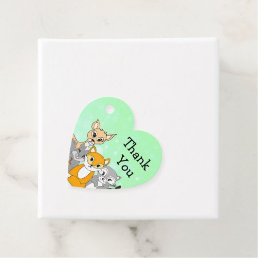 Persoonlijk Dank je Woodland Fox Bedankjes Labels (In situ)