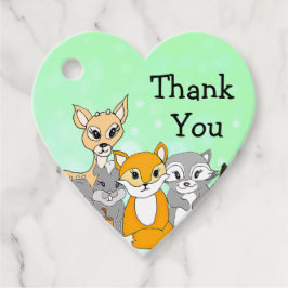 Persoonlijk Dank je Woodland Fox Bedankjes Labels