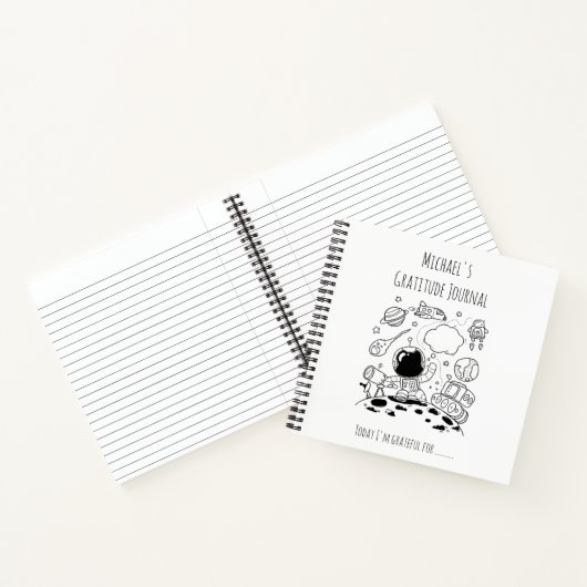 Persoonlijk dankbaarheidsdagboek voor jongens Ruim Notitieboek (Binnen)