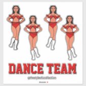 Persoonlijk dans team Rose Stones #2 Sticker (Vel)