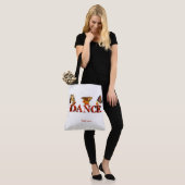 Persoonlijk dansbord met vlinders tote bag (Op model)