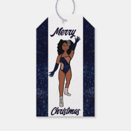 Persoonlijk danseres cadeaukaartje Indigo A Cadeaulabel