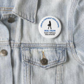 Persoonlijk danseres van het drillteam van de Blue Ronde Button 5,7 Cm (In situ)