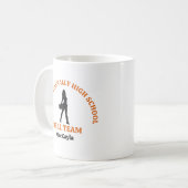 Persoonlijk danseres van het drillteam van Orange Koffiemok (Voorkant links)