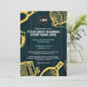 Persoonlijk Dark Green Brewery Theme Uitnodiging (Staand voorkant)