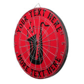 Persoonlijk dartbord met saxofoon ontwerp (Voorkant Rechts)