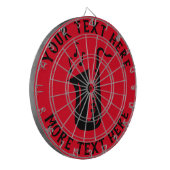 Persoonlijk dartbord met saxofoon ontwerp (Voorkant Links)