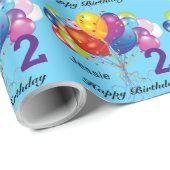 Persoonlijk de naam en leeftijd van het kind van H Cadeaupapier (Rol Hoek)