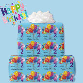 Persoonlijk de naam en leeftijd van het kind van H Cadeaupapier