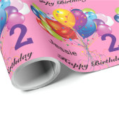 Persoonlijk de naam en leeftijd van het kind van H Cadeaupapier (Rol Hoek)