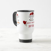 Persoonlijk de naam W/Uw Kinderen!Hete Chocolade*P Reisbeker (Voorkant links)