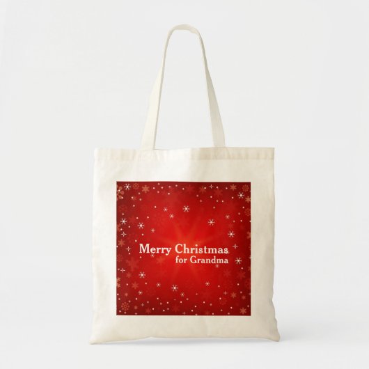 Persoonlijk decoratief kerstcadeau tote bag (Voorkant)