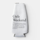 Persoonlijk Definitie Meisjesweekend Flesjeskoeler (Voorkant)
