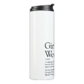 Persoonlijk Definitie Meisjesweekend Thermosbeker (Gedraaid links)