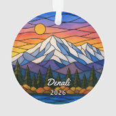 Persoonlijk Denali National Park Acrylaat Ornament (achterkant)